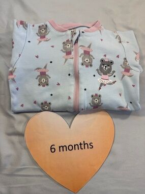 Tuffy - Auction Exclisive Blue and Pink sleeper with ballerina Bunny design